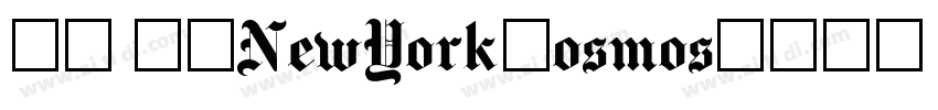 14 15NewYorkCosmos字体转换